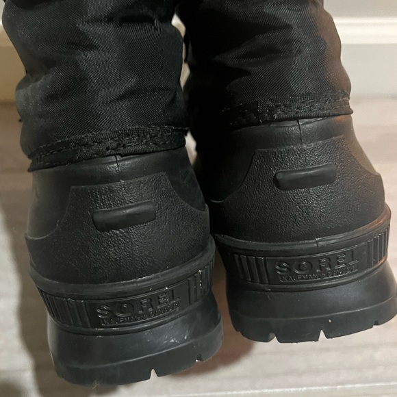SOREL Black Snow Boots  Women’s Size 8 - Picture 11 of 16